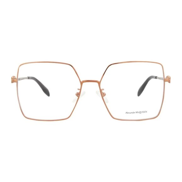 NEW ALEXANDER MCQUEEN EYEGLASSES AM0276O 003 NUDE WOMEN SQUARE EYEWEAR - Picture 2 of 3